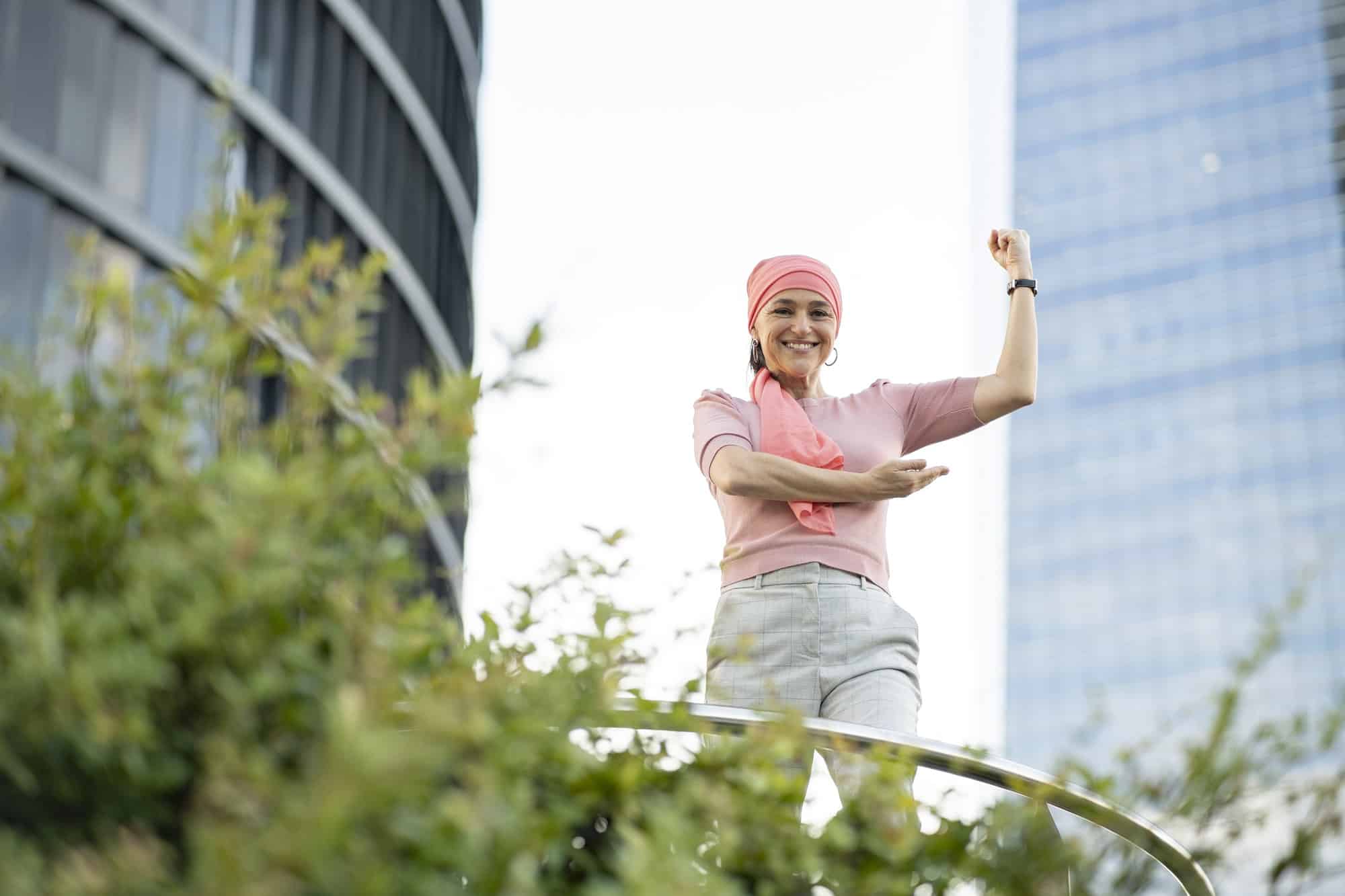 mature woman with breast cancer