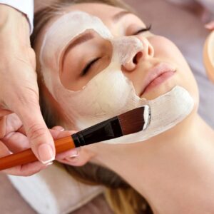 Face peeling mask, spa beauty treatment, skincare